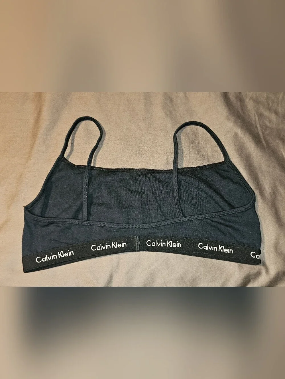 Calvin Klein 365 Black Logo Bralette - Women Large